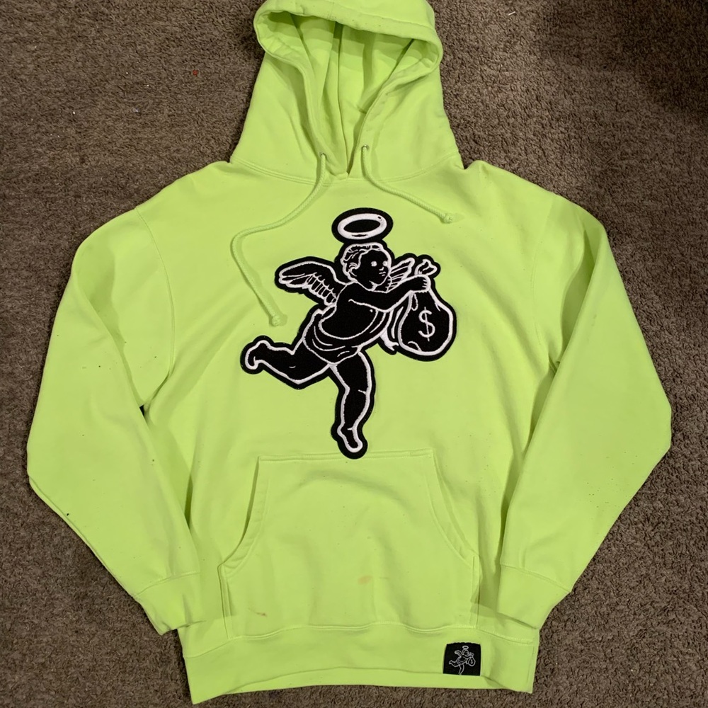 Green hoodie